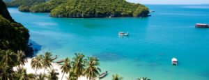 Thailand Koh Samui island holiday destinations with palm trees