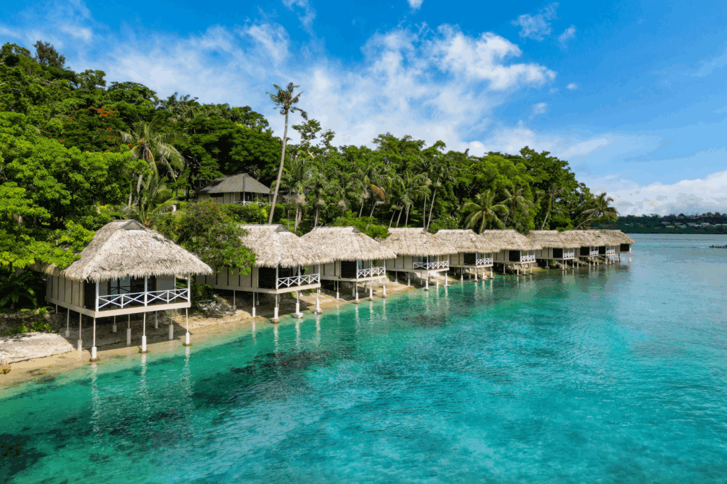 Overwater villas at Iririki Island Resort & Spa