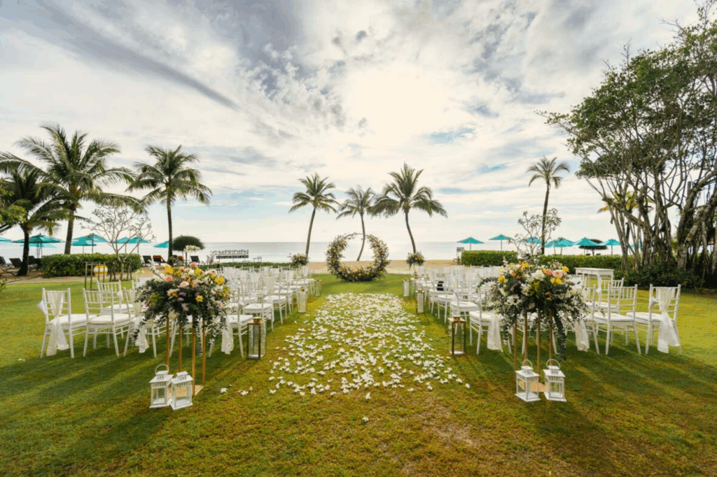 Wedding set-up at Le Meridien Khao Lak Resort & Spa