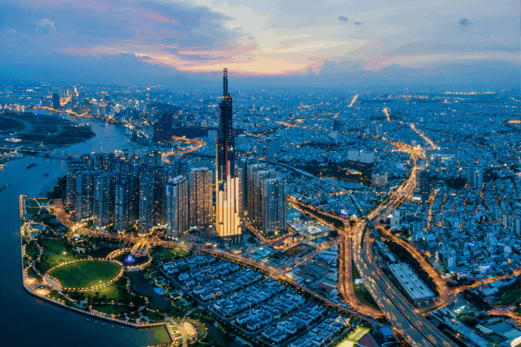 Ho Chi Minh City skyline, Vietnam