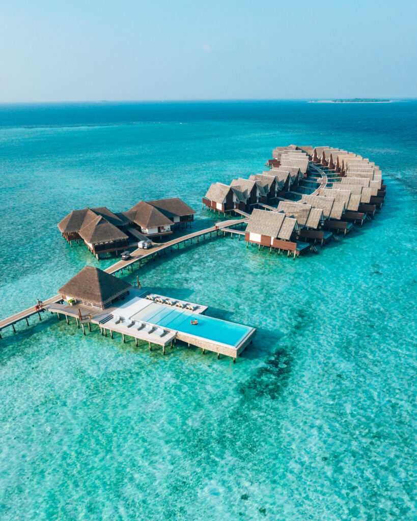 Aerial view at Heritance Aarah Maldives