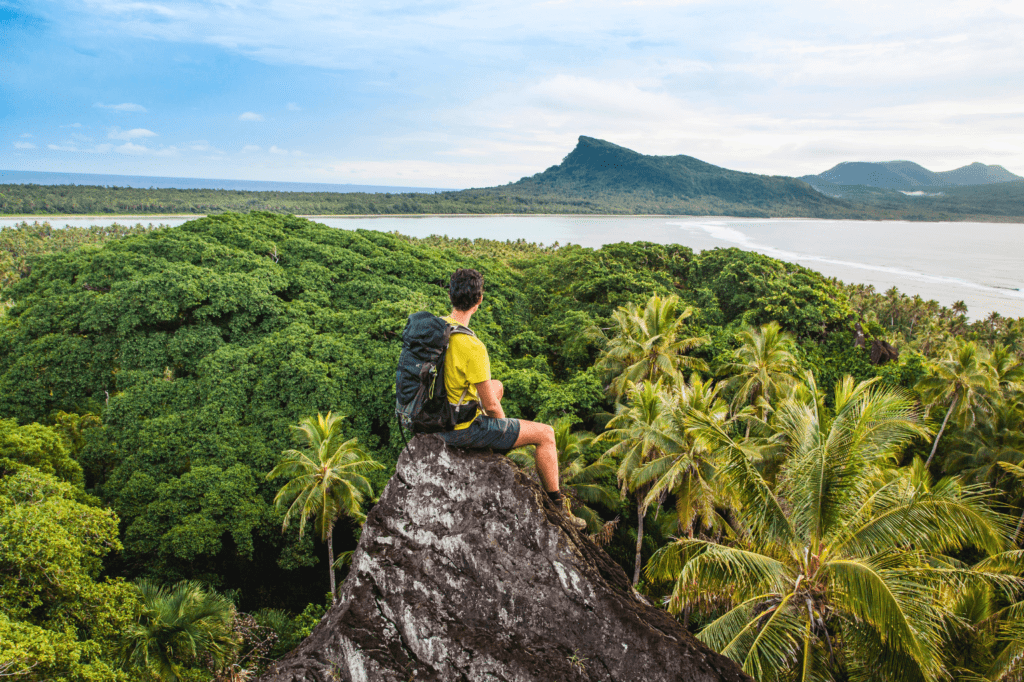 On top of the Rock of Ra, Ra Island, Vanuatu