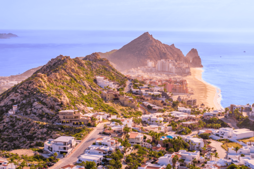 Aerial view of Playa el Chileno (Chileno Beach)