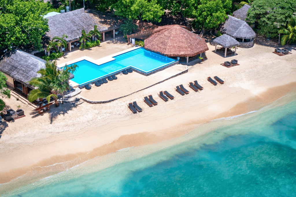 Aerial view of The Beach, Vanuatu